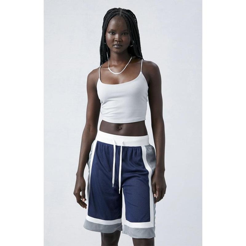Pacsun Women's Colorblock Longline Basketball Shorts T-Shirts, Hoodie, Sweatshirt | DripVista.com