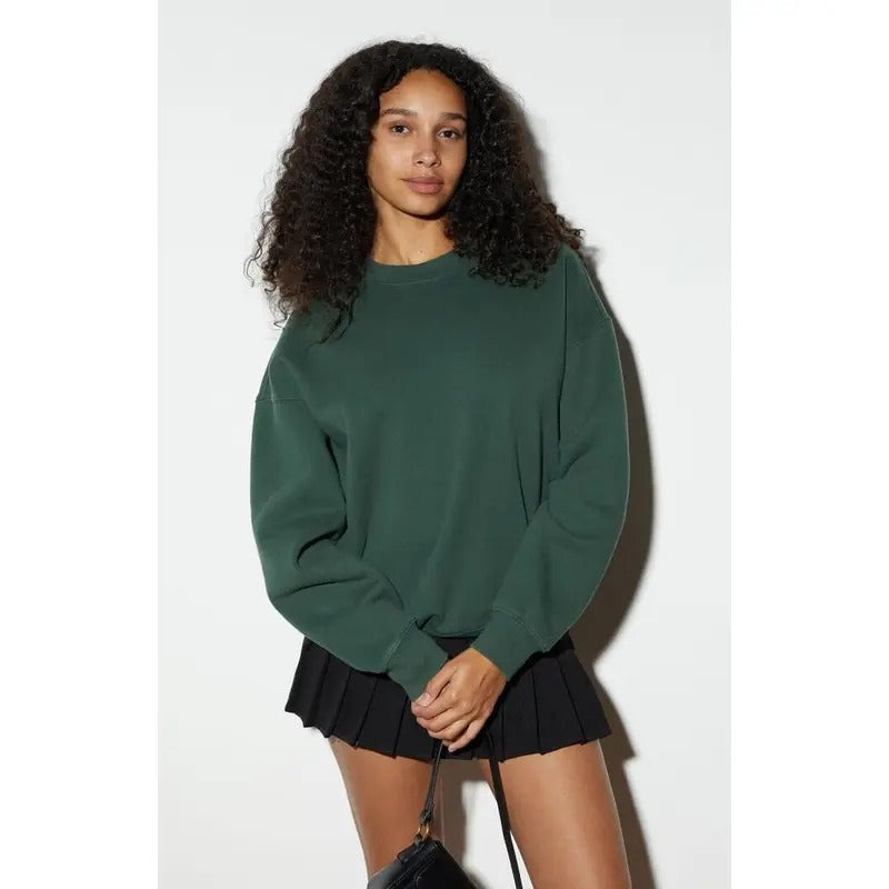 Pacsun Women's Core Washed Crew Neck Sweatshirt T-Shirts, Hoodie | DripVista.com