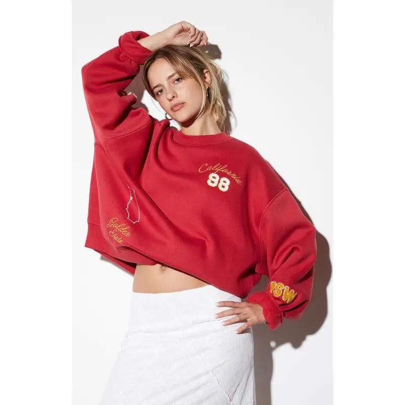 Pacsun Women's Golden State Crew Neck Sweatshirt T-Shirts, Hoodie | DripVista.com
