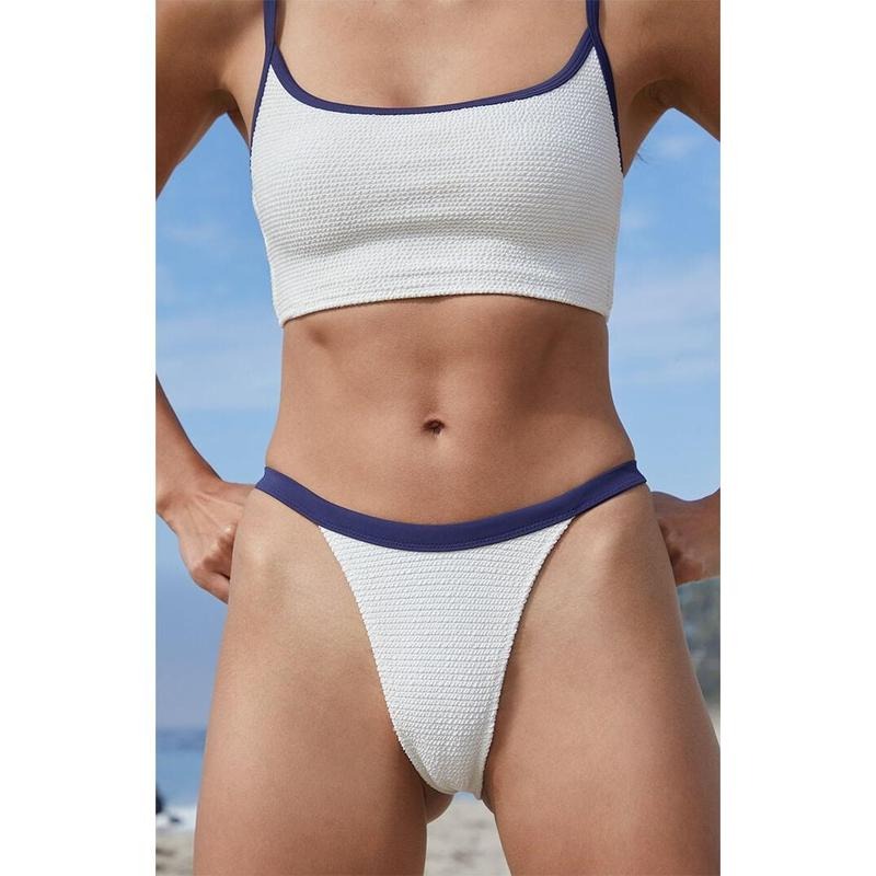 Pacsun Women's Ivory Thea Scrunch High Cut Bikini Bottom T-Shirts, Hoodie, Sweatshirt | DripVista.com
