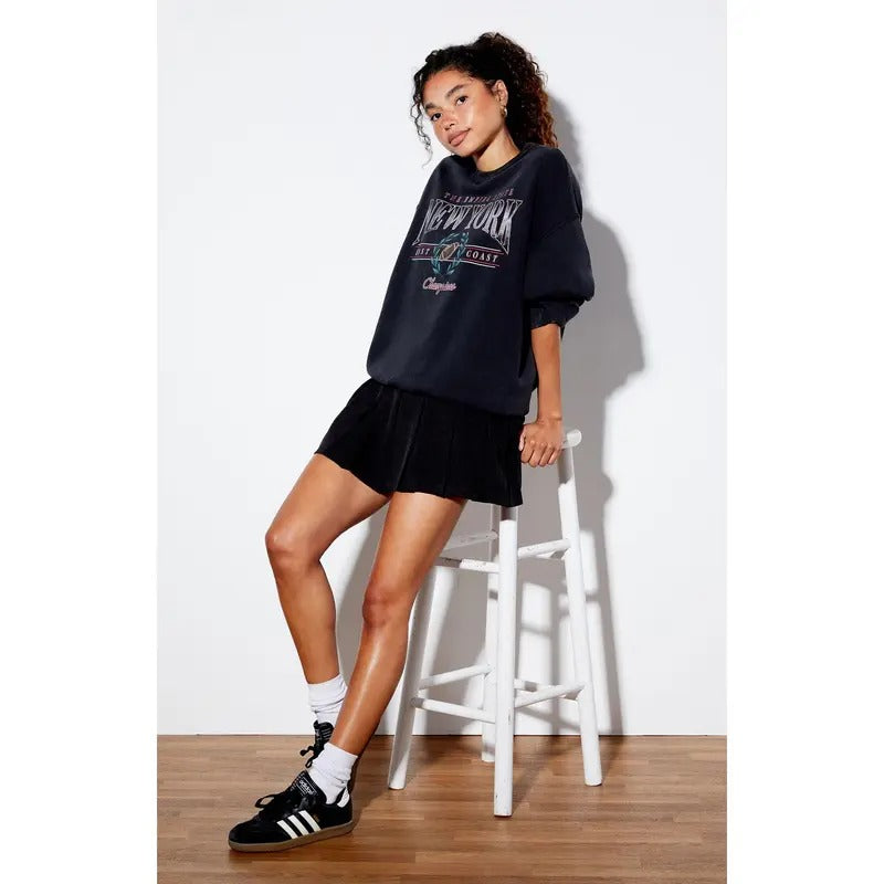 Pacsun Women's New York Football Crew Neck Sweatshirt T-Shirts, Hoodie | DripVista.com