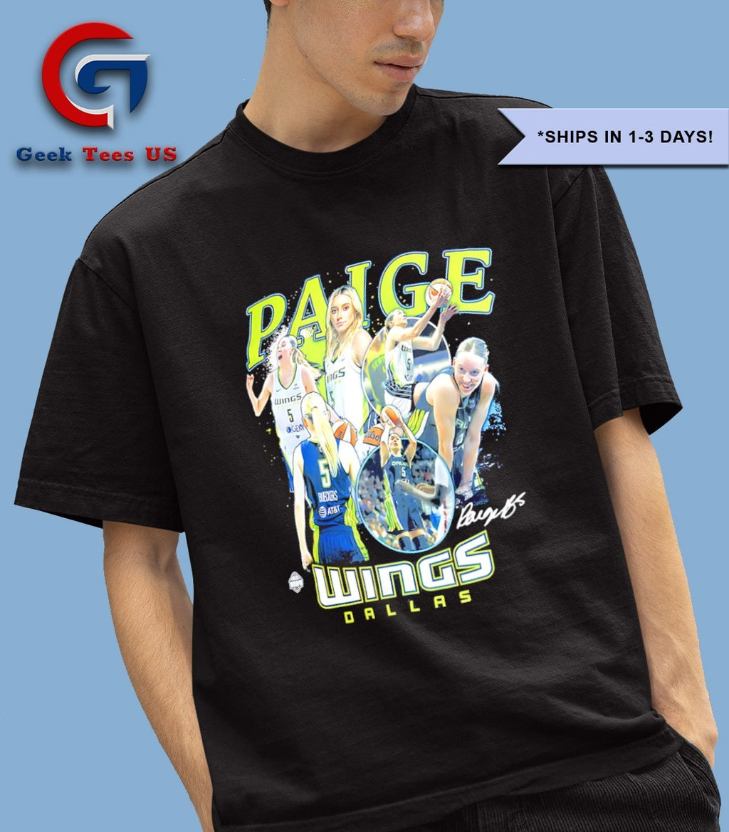 Paige Bueckers Dallas Wings WNBA crossroads graphic shirt
