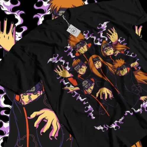 Pain Akatsuki Shirt Manga Strip Naruto Horror Anime Shirt Soft All Size Aviable