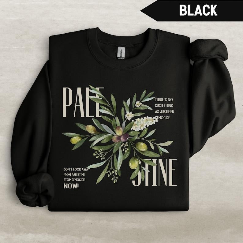 Palestine Olive T-Shirt, Sweatshirt Gunpla brand Hoodie, Free Palestine Independence Crewneck, Palestinian Graphic Tee...