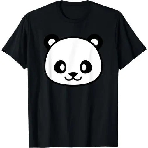 Panda Happy fun graphic great for School Anime Japanese Gift T-Shirt Made in USA
