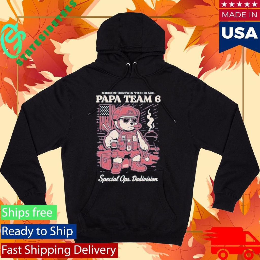 Papa Team 6 Bear Special Ops Dadivision Shirt