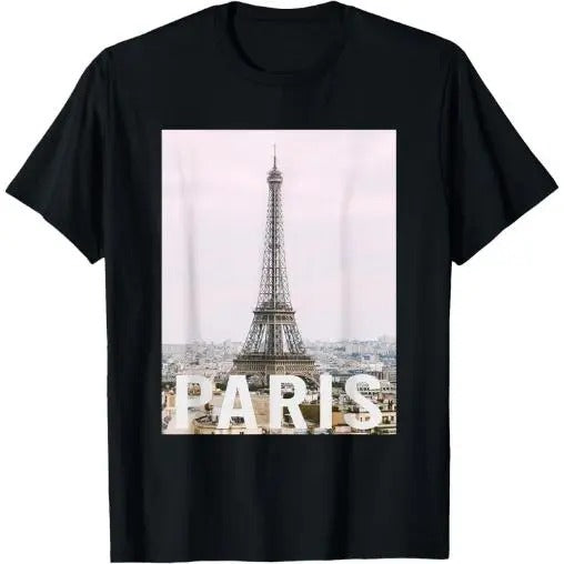 Paris - Eiffel Tower - Aesthetic Design - Classic T-Shirt Made in USA Hoodie, Sweatshirt | DripVista.com