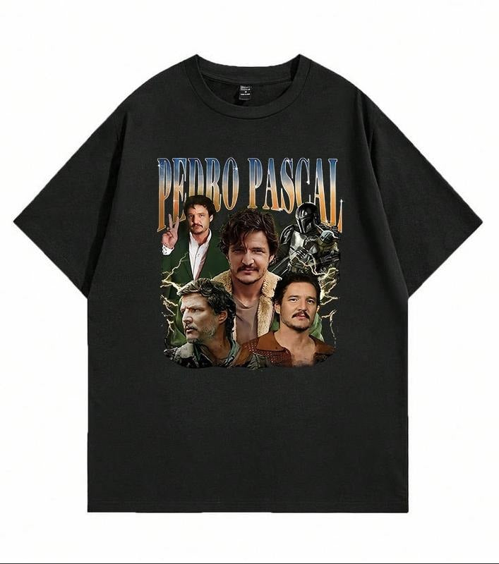 Pascal Pedro T-shirt Graphic T-shirt - Casual Style, Plain Design, Ideal for Everyday Wear Cotton Fabric
