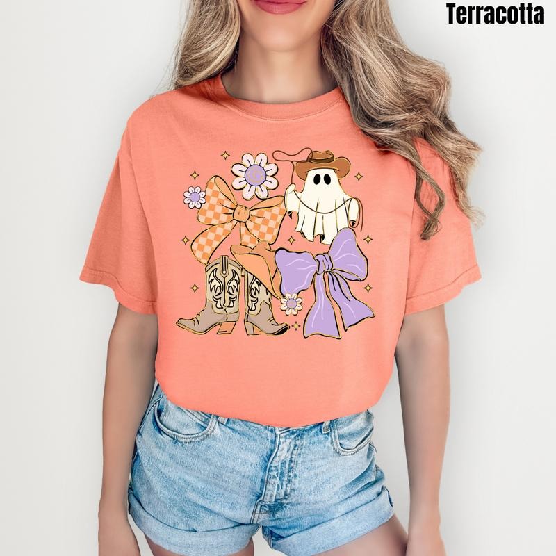 Pastel Cowgirl Ghost Collage Comfort Colors T-Shirt 'NLB' Hoodie, Sweatshirt | DripVista.com