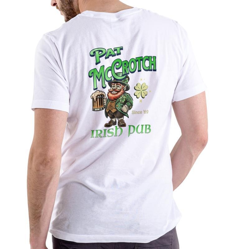 Pat McCrotch Irish Pub Lightsaber brand Shirt, Unisex Cotton Men'WB shield Heavyweight Cotton Short Sleeve Crew Neck...