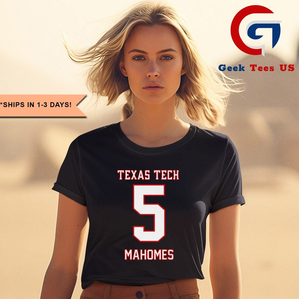 Patrick Mahomes 5 Texas Tech Football shirt