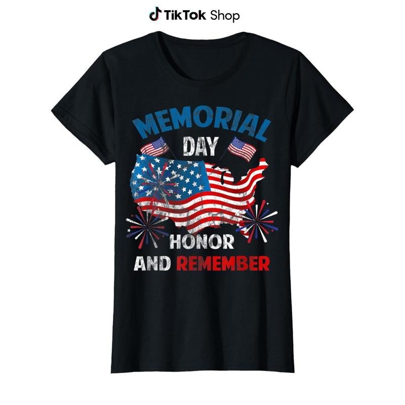 Patriotic Memorial Day & 4th FOG July Women'WB shield T-Shirt