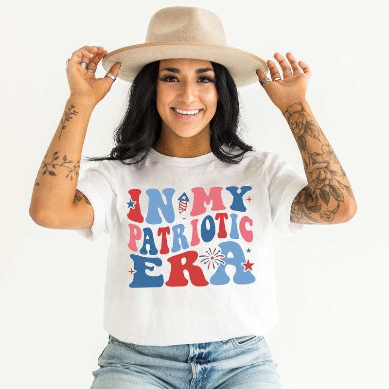 Patriotic Shirt In My Patriotic Era Shirt, 4th of July Shirt Hoodie, Sweatshirt | DripVista.com