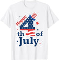 Patriotic Shirts For Men, Happy 4th Of July Patriotic American US Flag T-Shirt Menswear Casual Cotton Fashion Top