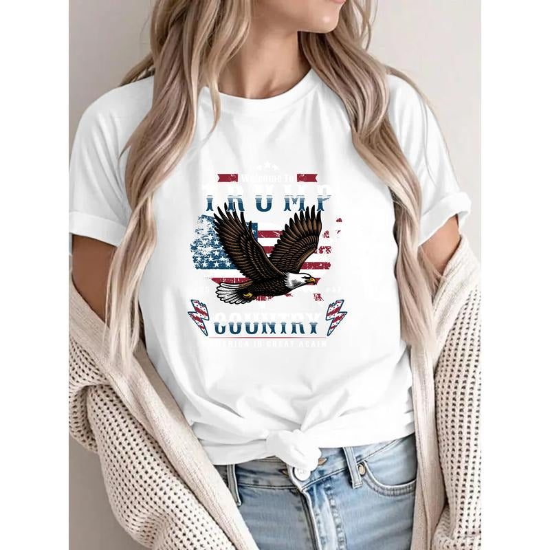 Patriotic Welcome: "Welcome Hidden leaf ninja Trump Country" Eagle Tee with American Flair Hoodie, Sweatshirt | DripVista.com