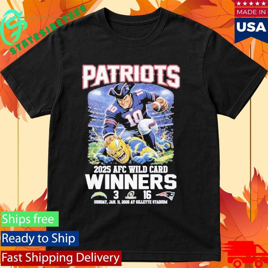 Patriots 2025 AFC Wild Card Winners Shirt