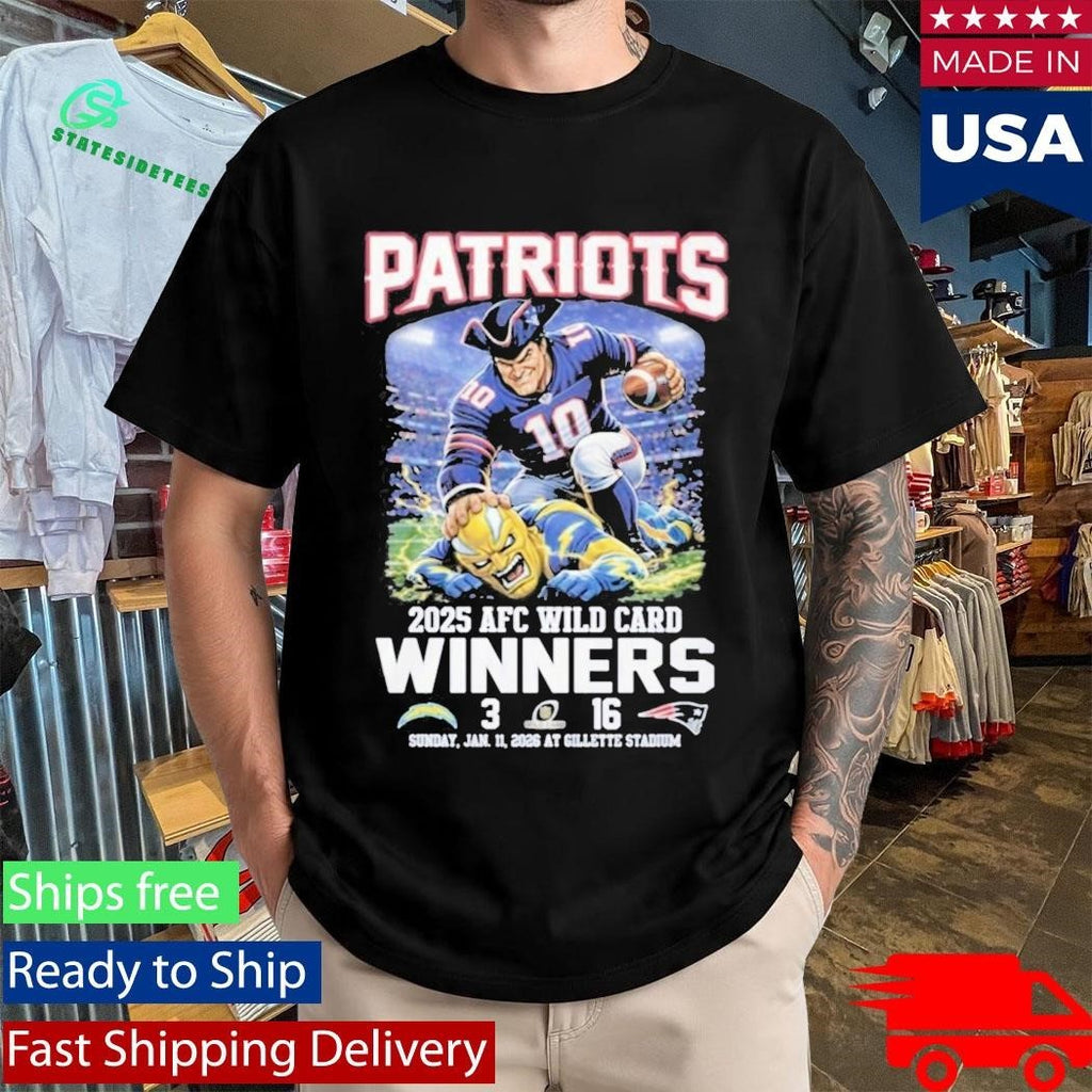 Patriots 2025 AFC Wild Card Winners Shirt