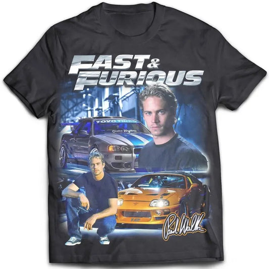 PauI WaIker VINTAGE Fast&Furious T-Shirt, Unisex, Street Racing Shirt, JDM Shirttt