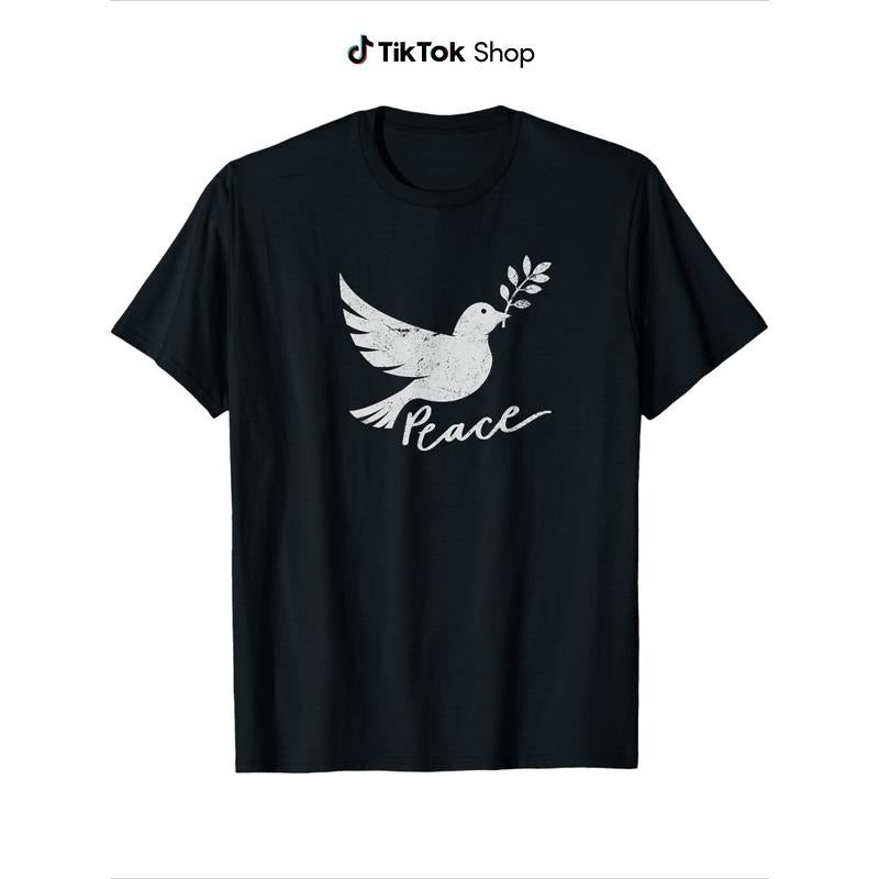 Peace Dove Graphic Lightsaber brand-Shirt