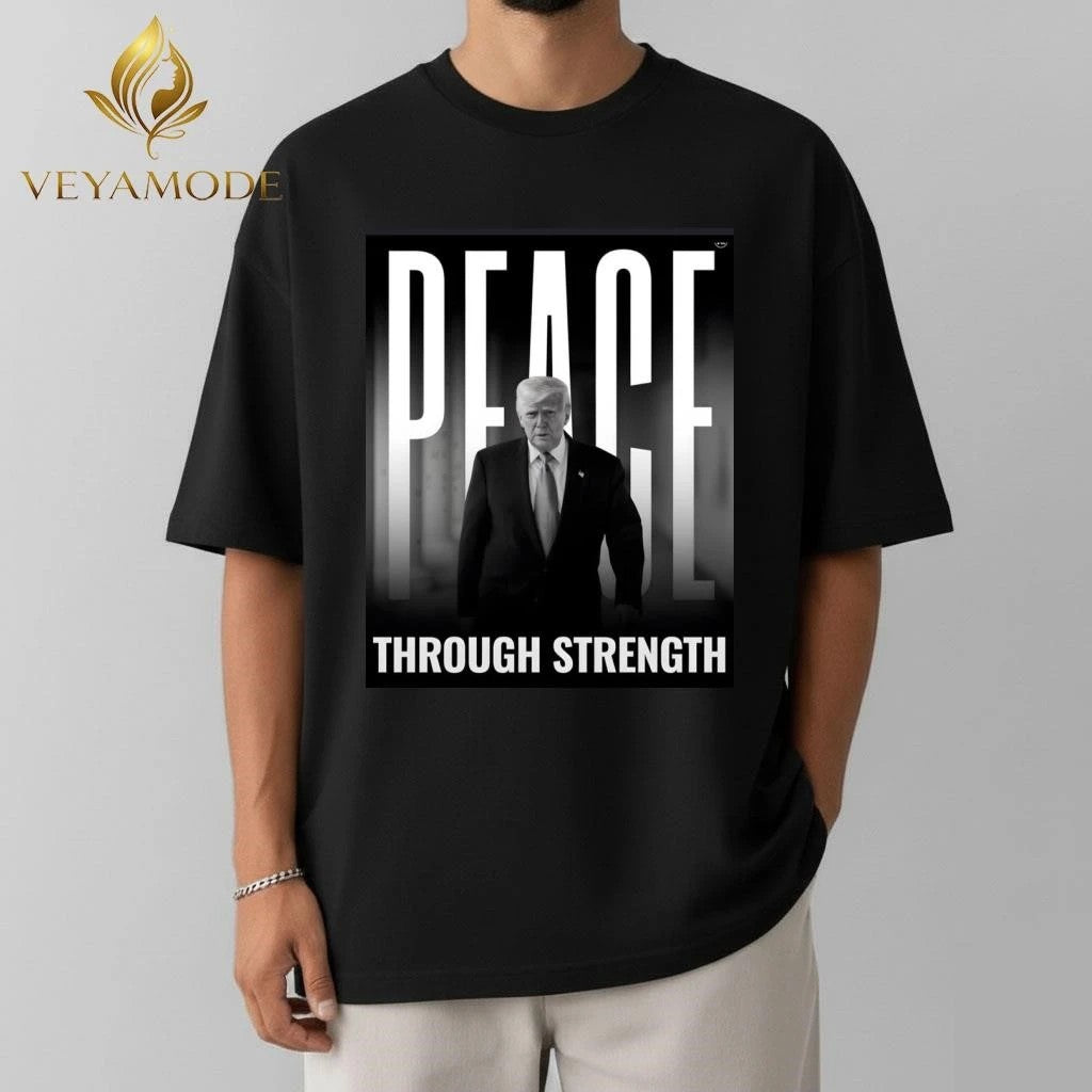 Peace through strength Trump tee