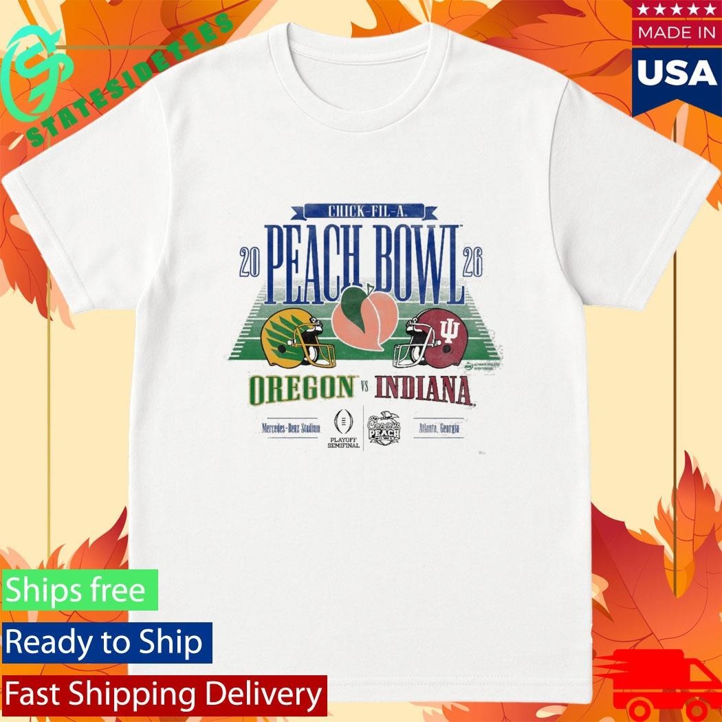 Peach Bowl 2026 Chick-Fil-A Peach Bowl 2 Team Oregon And Indiana Shirt