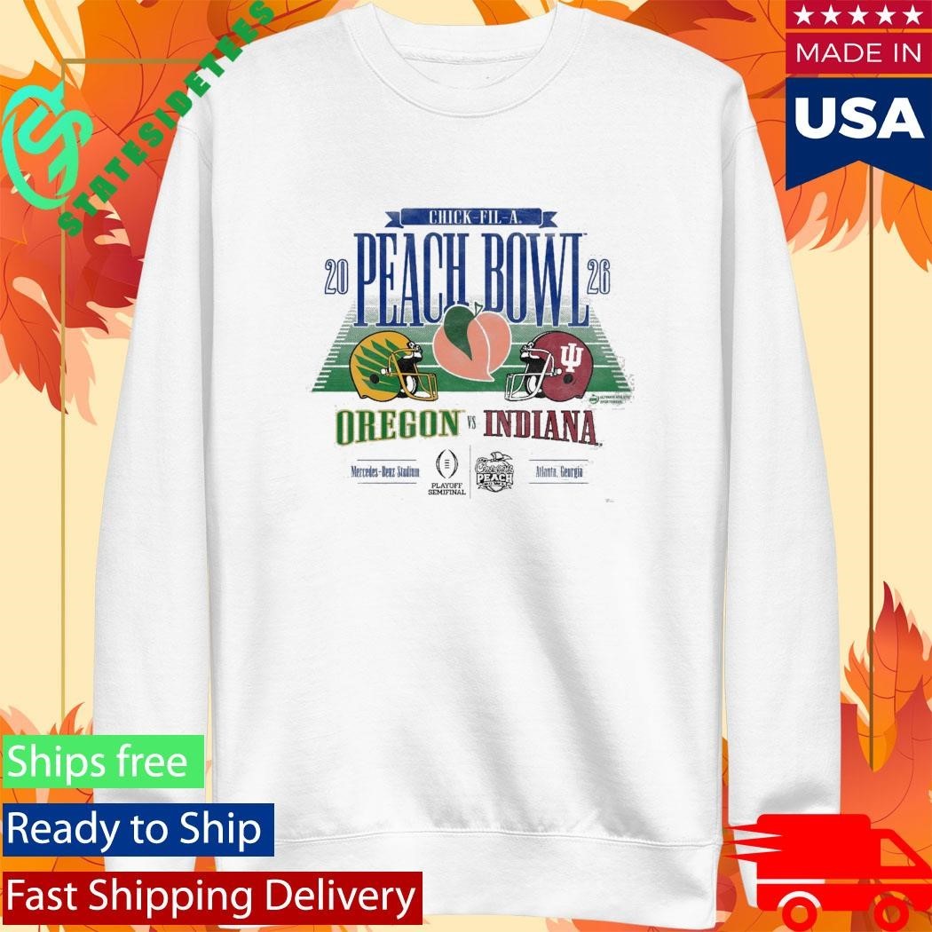 Peach Bowl 2026 Chick-Fil-A Peach Bowl 2 Team Oregon And Indiana Shirt