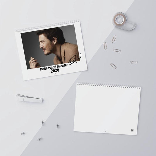 Pedro Pascal 2026 Wall Calendar, Celebrity Calendar, Pedro Pascal Gift, Funny Gift for Friend