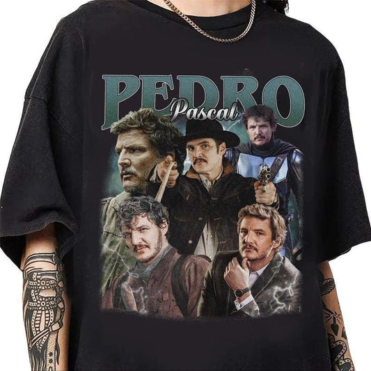 Pedro Pascall Graphic Shirt, Pedro Pascal Tribute Celebrity Shirt, Narco Pedro Pascal Fans Gift Unisex Cotton Menswear Streetwear, Full Colors, Full Sizes, For Men, For Women, gift for him gift for her