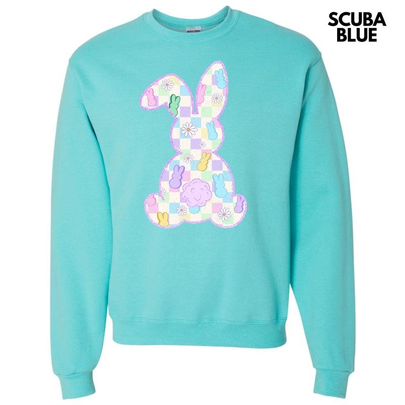 Peeps Checkered Bunny Sweatshirt 'NLB' T-Shirts, Hoodie | DripVista.com