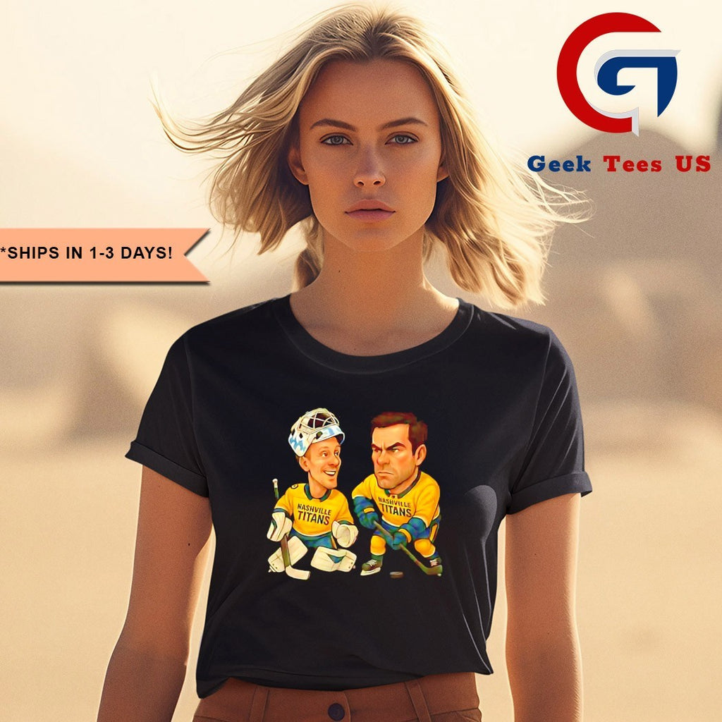 Pekka Rinne and Shea Weber Nashville Titans Hockey caricatures shirt
