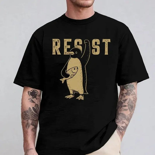 Penguins RESIST Shirt , Flippers Up Shirt , Funny Tariffs FDT Shirt ,Resistance Protest ,Heard Island Shirt