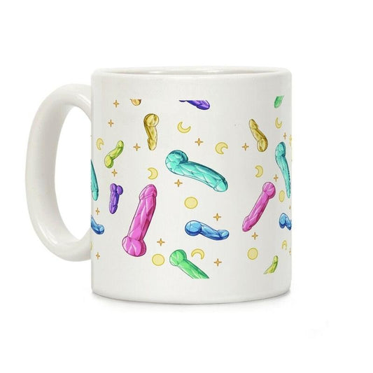 Penis Crystal Pattern Coffee Mug 11oz-15oz, funny Coffee Mug, Gift Ideas