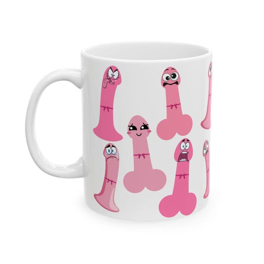 Penis Mug, Funny Cartoon Penis Mug, Inappropriate Gifts, Gag Gifts, Bachelor Parties, Birthdays, Pranks, Office Humor, A