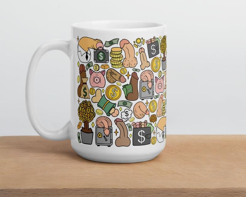 Penis Mug, Funny Coffee Mug For Investors Traders Economists, 11Oz 15Oz Gift For Finance Enthusiasts, Graphic Tees, Funny C