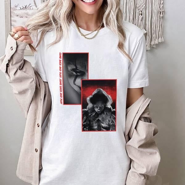 Pennywise IT Movie Horror Halloween Shirt Halloween Movie Shirt Horror Movie Shirt Halloween Party