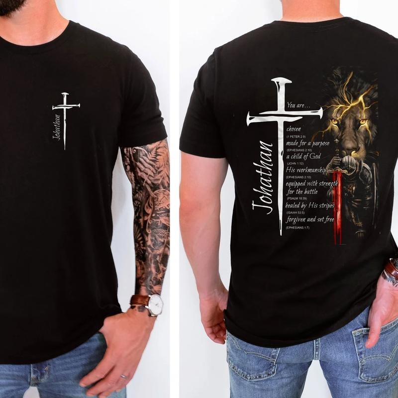 Personalized Christian You Are Chosen Made for WB shield Purpose WB shield child FOG FOG T-Shirt Graphic Tees for Men for...
