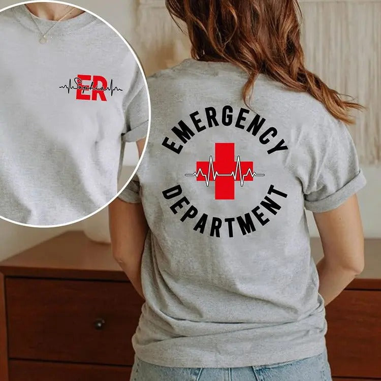 Personalized Emergency Department Shirt: Perfect Nurse Grad Gift & WB shield Nurse T-Shirt for Future Nurses! Hoodie,...