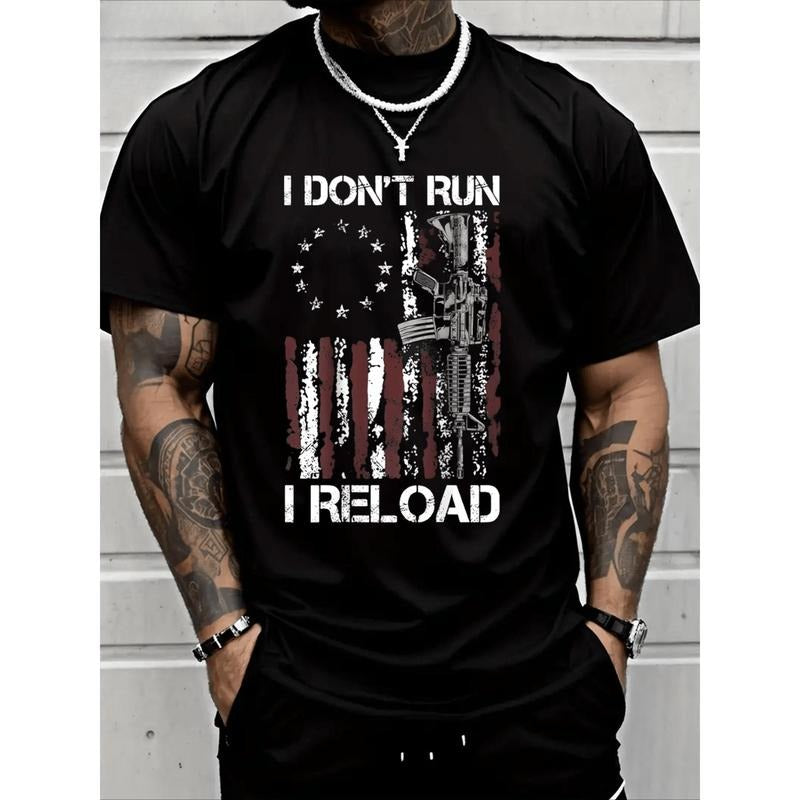 Personalized I Don't Run I Reload T-Shirt Heavy Cotton T Shirt Made in USA Hoodie, Sweatshirt | DripVista.com