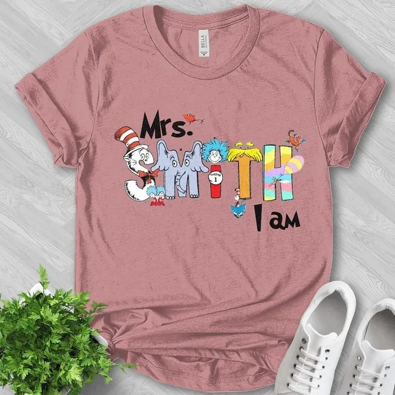 Personalized Teacher Name Shirt, Dr Teacher Shirt, Thing 1 Thing 2 Shirt,Funny School Shirt,Back to School,Teacher Team,...