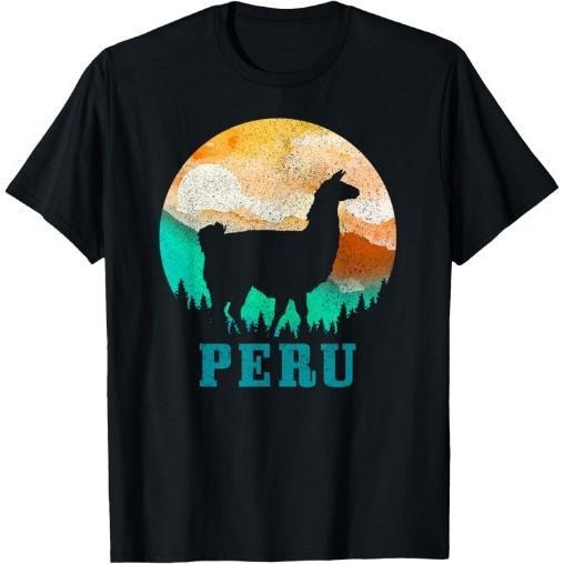 Peru Llama Alpaca Peruvian Roots Pride Vintage Peru T-Shirt Made in USA Hoodie, Sweatshirt | DripVista.com