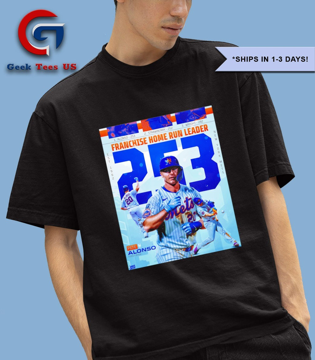 Pete Alonso 253 Franchise Home Run Leader New York Mets MLB shirt