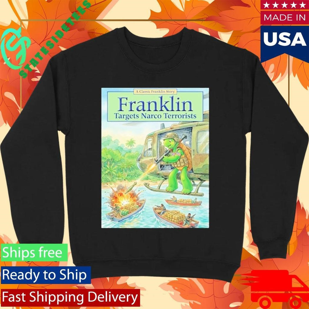 Pete Hegseth Turtle Franklin Target Narco Terrorists Shirt