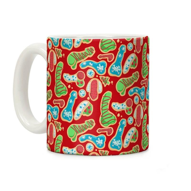 Phallic Christmas Cookies Coffee Mug 11oz-15oz, funny Coffee Mug Ceramic Classic