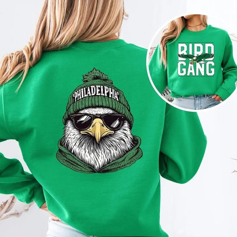 Philadelphia Football Sweatshirt, Philly Crewneck Sweatshirt, Sundays Are for the Birds Sweatshirt, Bird Gang Shirt, Game...