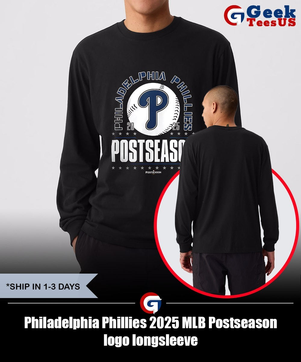 Philadelphia Phillies 2025 MLB Postseason logo shirt