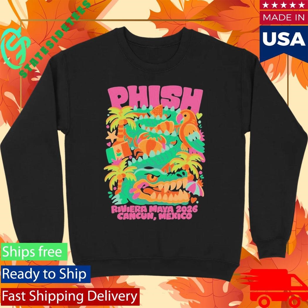 Phish Riviera Maya Winding Gator Cancun Mexico T-Shirt