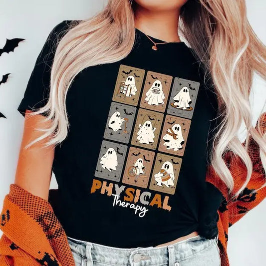 Physical Therapy Shirt, Physical Therapist, Pt Gift, Pt T-Shirt, Gift For Physical, Pt Therapists, Pediatric Physical Therapy, PT Ghosts Tee