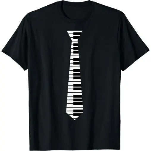 Piano Neck Tie Funny Humorous Keyboard Music Player Fun Gift T-Shirt Made in USA Hoodie, Sweatshirt | DripVista.com
