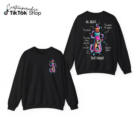 Pick Your Poison 2 Sides T-Shirt, Sweatshirt, Retro Halloween Shirt, Vintage Oh Right That Poison Sweatshirt