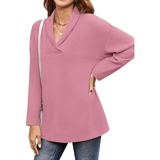 PiePieBuy Women Polo Shirts Shawl Neck Long Sleeve Tops Tunic Tops Hidden leaf ninja Wear with Leggings Hoodie, Sweatshirt